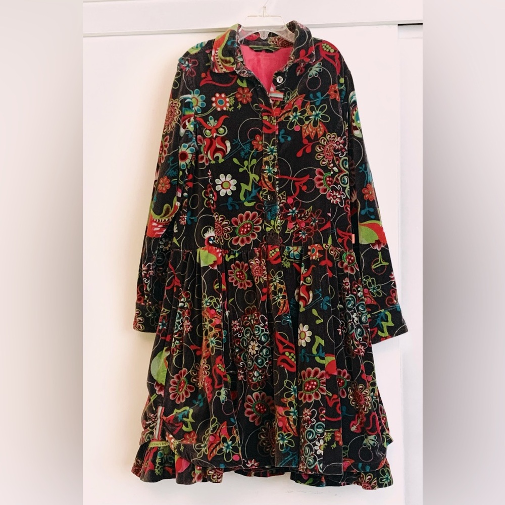 Oilily Velvet Girls Dress size 10-12 - 152cm/Euro size